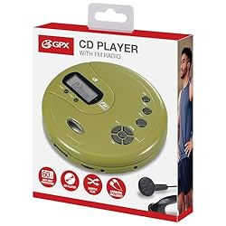GPX PC332GO Portable CD Player with Anti-Skip