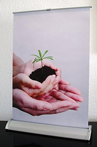 Mini Table Top A3 Retractable Banner Stand with Banner Printing, 11.5x16.5, R018