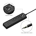 iClever Power Strip Charging Station with 3 USB + 3 AC Outlets, 6ft Extension Cord Power Strip with USB for Travel, Home, Nightstand and Office - Black [Overload Switch Control]