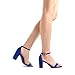 DREAM PAIRS Women's Chunk Low Heel Pump Sandals