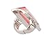 LUX ACCESSORIES Pink Rectangle Stone Pave Crystal Cocktail Statement Stretch Ring