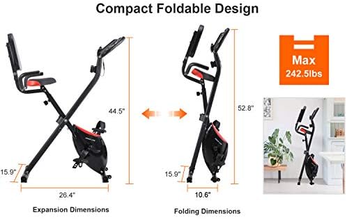 best choice products folding adjustable upright exercise cycling bicycle for cardio workout