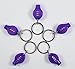 5 pc UV LED Flashlight Mini Keychain ID Currency Detector Ultraviolet Purple