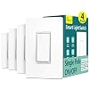 Smart Light Switch Treatlife Single Pole Smart Switch Works with Alexa, Google Home and SmartThings, 2.4GHz Wi-Fi Timer…