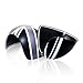 YaaGoo Outside Wing Door Mirror Cover Plastic Decoration with Sticker Tape, for Mini Cooper,Grey Jack, R50 R52 R53