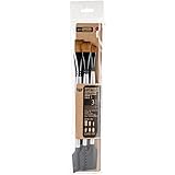 Prima Marketing 963873 Texture No.1 Finnabair Art Basics Double Ended Brush Set (3 Pack), Silver