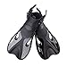 KIMILILY Swim Fins for Adult Short Travel Adjustable Fins Swimming for Snorkeling and Diving