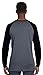 Bella Canvas Men's Jersey Long-Sleeve Baseball T-Shirt M HTHR NVY/Mdnite