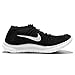 Nike Womens Free Rn Motion Flyknit Running Shoe, 7.5, Black
