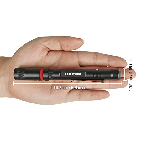 Craftsman Penlight and Keychain Flashlight Combo Kit, 2pack LED Pen