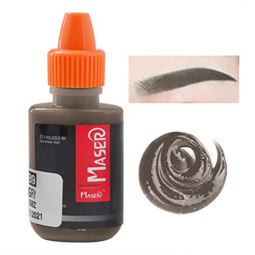 Tattoo Pigment 10ml SMOKE GRAY Color Permanent Makeup Tattoo Ink for Makeup Tattoo machine Eyebrow or Lip - Thumbnail 5