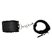 FantasyAttics® BDSM 10 Pcs Bondage Restraint Kit with Blindfold Eye Mask, Ball-gag, Collar, Leash, Hand Cuffs, Ankle Cuffs, Nipple Clamps, Feather Teaser, Leather Whip, Rope (Black)