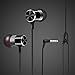 TFBOYS Headphone Super Bass Earphone Headset Noise Canceling Earbuds for Mobile Phone PC (Black)