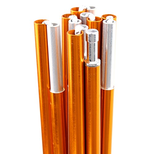 Winnerbe 13 Sections 4.5M Aluminum Alloy Folding Tent Pole Lightweight Rod Tent Accessories 9.5mm - Thumbnail 4