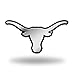 Rico Industries NCAA Texas Longhorns Chrome Finished Auto Emblem 3D Sticker
