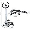 Greensen-Twist-Stepper-with-Handle-Folding-Trainer-Stair-Climber-Adjustable-Machine-Exercise-Stair-Climbing-Machine-with-LCD-monitor-for-Fitness-Aerobic-Exercise-Home-Office-Gym-Use-Black-and-Gray GREENSEN Twist Stepper with Handle Folding Trainer Stair Climber Adjustable Machine Exercise Stair Climbing Machine with…