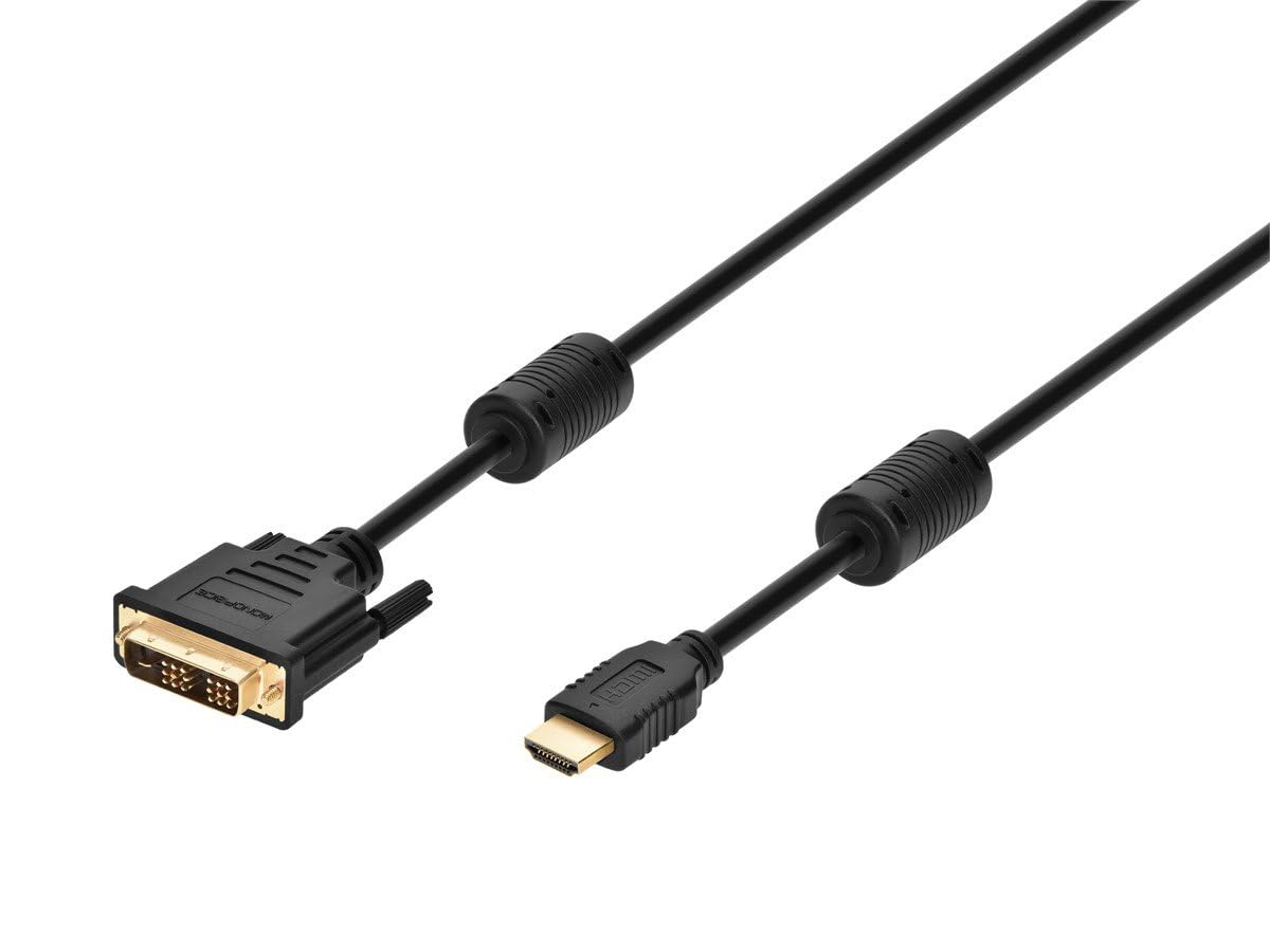 Monoprice 102405 10-Feet 28AWG High Speed HDMI to DVI Adapter Cable with Ferrite Cores, Black