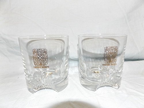 Chivas Regal Gold Shield Lowball Tumblers on the Rocks