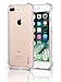 RareTel Clear Transparent Soft Case for iPhone 7 Plus iPhone 8 Plus - Protective Builtin No Slip Grips - Four Corner Air Bags On Ultra Thin Shock Absorption Soft TPU Slim Bumper Design Cover