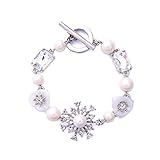 Imitation Pearl Crystal Bracelet Resin Flower Bracelet Diamond Personality Jewelry for Women Gilrs