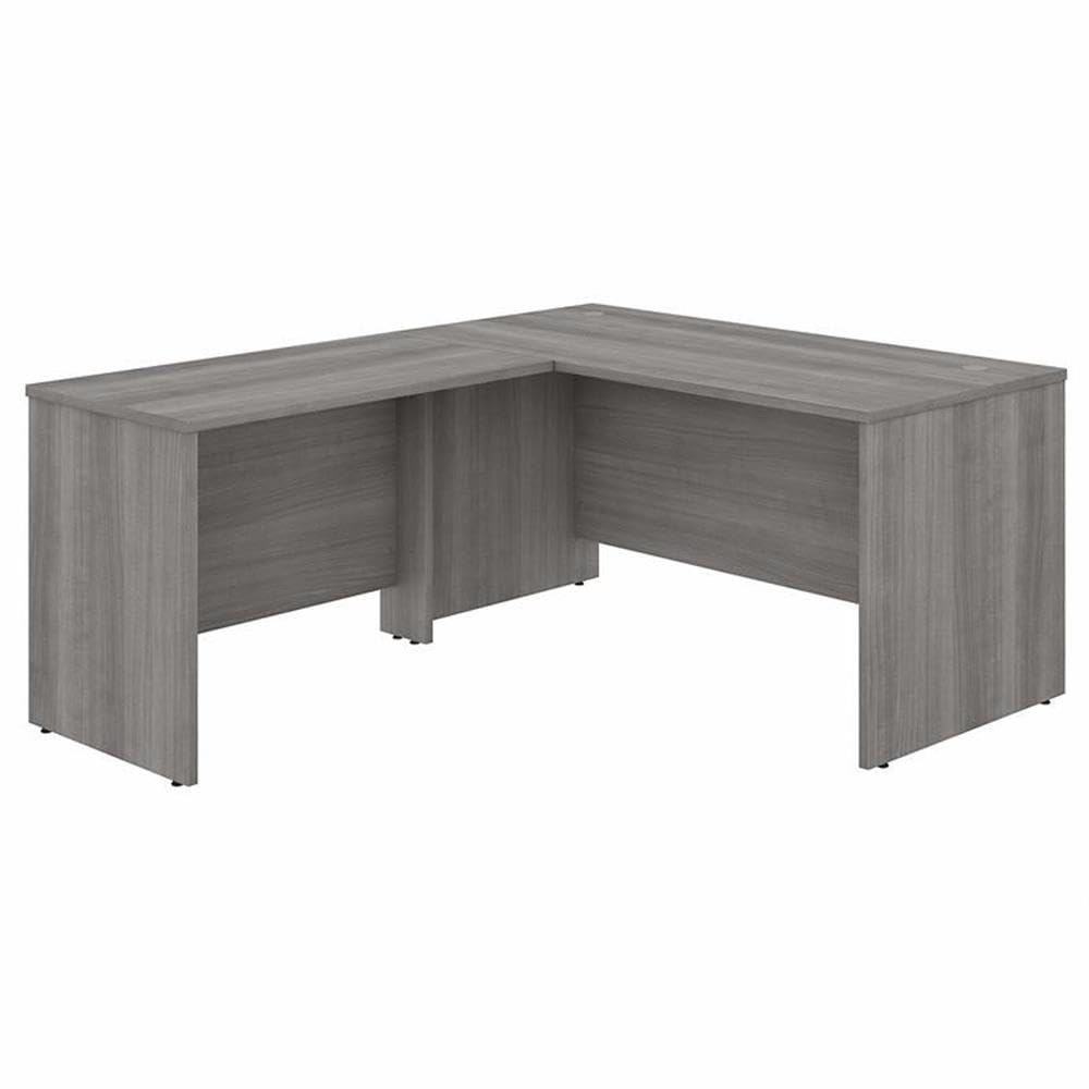 Photo 1 of ***STOCK PHOTO FOR REFERENCE ONLY***Bush Business Furniture Studio C 60W x 30D L Shaped Desk with 42W Return in Platinum Gray, L Workstation for Home or Professional Office