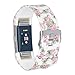 RedTaro Bands Compatible with Fitbit Charge 2, Replacement Accessory Wristbands (218 Pink Floral, Small (5.9-8.6)-Inches)