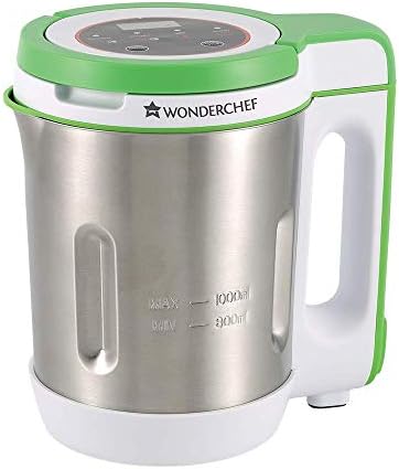 Wonderchef Soup Maker 1L, 800W, Green and Silver