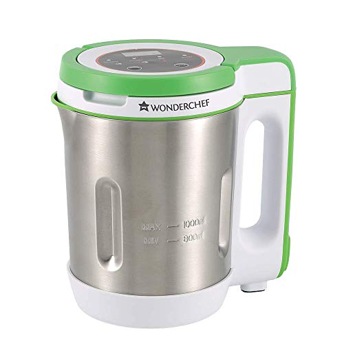 Wonderchef Soup Maker 1L, 800W, Green and Silver