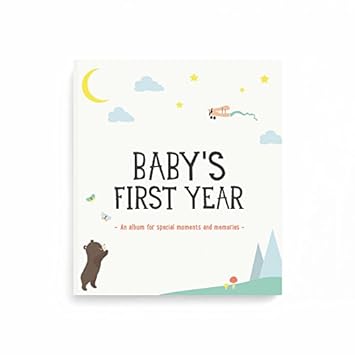 milestone baby's first year album