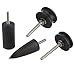 Sunnyglade 7 Stlye Ebony Leather Burnisher/Electric Polished Head Leather Tools/Leather Slicker Tool Drill Sets for Dremel Rotary Tools (7 Stlye)