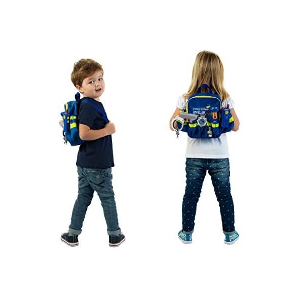Theo Klein 8802 Police Unit Ben & Sam Police Backpack with Accessories I With Battery-Powered torch, handcuffs and much… – Bild 3