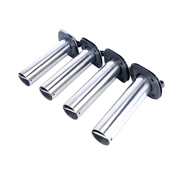 2x-Amarine-made-15-Degree-ROD-Holders-Stainless-Steel-Rubber-Cap-Liner-Gasket