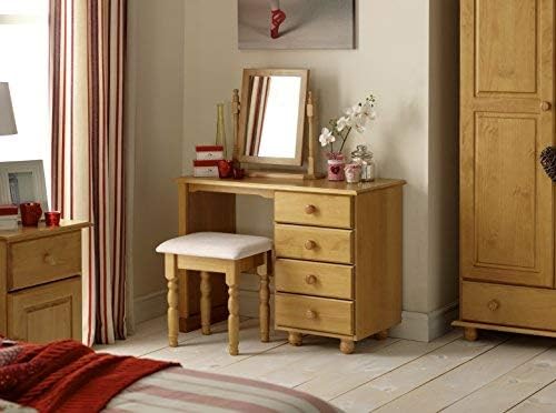 Julian Bowen Pickwick Dressing Table Mirror Pine Cream Amazon