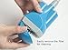 Human Creations ShowerEase Rechargeable Portable Shower w/Valve Switch on Showerhead, 2200mAh (Aqua Blue) - ideal for indoor or outdoor use