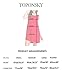 TOPONSKY Women's Sleeveless Casual Loose Tank Summer Dress,Red,Large,