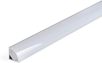 Perfil de aluminio 1616 angular 90º 1 metro para tiras Led con tapa blanca ( Blanco, 1616 angular): Amazon.es: Iluminación