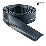 Homend Universal Garage Door Threshold Seal DIY Weather Stripping 1/2 inch Thick 16 Feet Length
