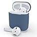 ZALU Compatible for AirPods Case Protective Silicone Cover and Skin for AirPods Charging Case 2 & 1 [Front LED not Visible] [Wireless Rechargeable] (Midnight Blue)