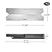 Hongso Gas Grill Stainless Steel Heat Plate Shield and Cast Iron Burner Repair Kit Replacement for Jenn Air 720-0061, 3 Pack
