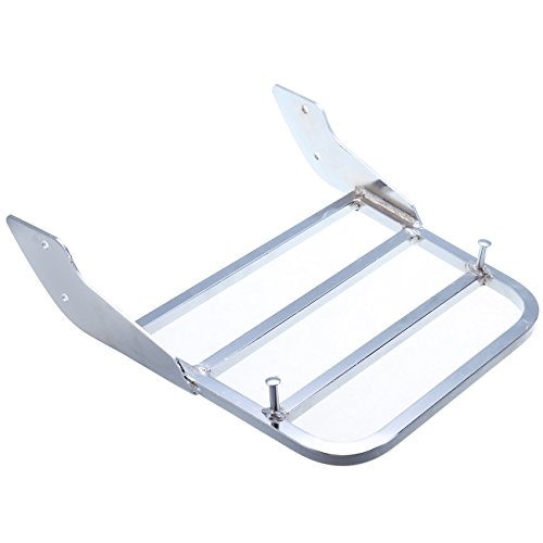Ridgeyard Modern Motorcycle Detachable Backrest Sissy Bar Luggage Rack for 2001-2014 Suzuki Vl400 C800 C 2005-2014 C50