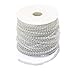 Tang Song 4mm Pearl Beads Cotton Line Chain 40m/1574'' /130ft Pearl Trim Garland Strands String Faux Crystal Bead for DIY Flower Accessories Christmas Cheer Wedding Party Home Decoration Craft(White)