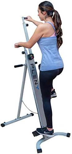 PLENY Foldable Vertical Climber with Count, Time Display, Climbing Stepper Machine for Home Gym
