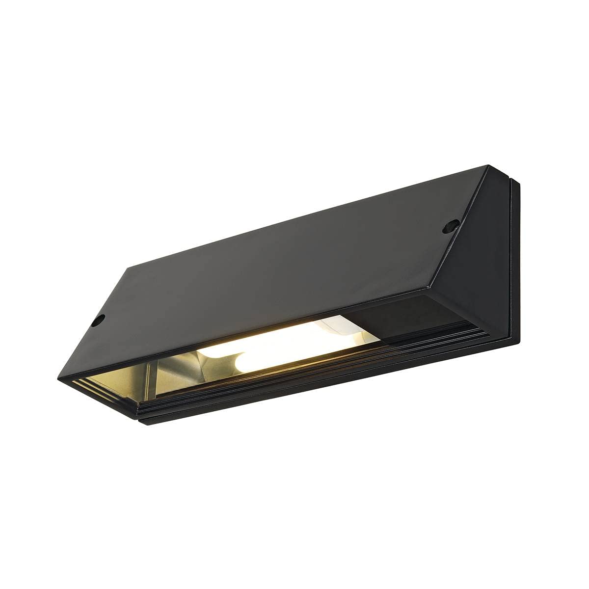 SLV Surface-Mounted Wall Light PEMA/Illumination for Walls, Paths, entrances, LED Outdoor spot, Surface-Mounted Outdoor Light, Garden lamp / E27 IP65 15W Black