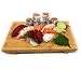 THY COLLECTIBLES Sashimi Sushi Bamboo Serving Geta Plate - Japanese Style Tableware Bamboo Sushi Board Cutting Tray (L10.6 x W7)