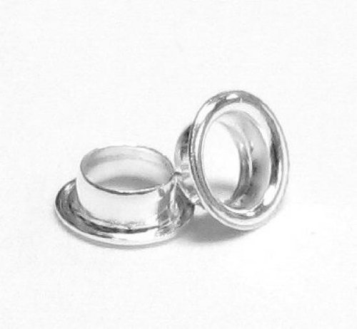10 pcs .925 Sterling Silver Grommet Eyelet Rivet For Glass Bead 3mm/Findings/Bright