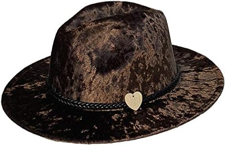 Amazon Vpbao クラシック メンズ ベルベット つば広ハット 女優帽 中折れ帽子 大きいサイズ ハロウィン コスプレ 小物 ベルト２本付き ブラウン コスプレ 仮装 通販