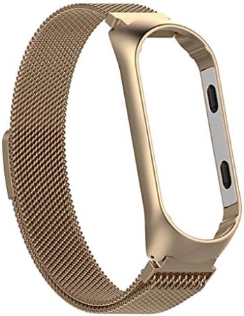 Muium Watch Band Strap For Xiaomi Mi Band 4 Bracelet, Milanese Magnetic Stainless Steel 210mm Watch Strap for Xiaomi Mi Band 4 Fitness Tracker,Women Men