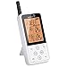 Ivation Long Range Wireless Thermometer W/ Spare Probe - Remote BBQ, Smoker, Grill, Oven, Meat Thermometer - Monitors Food From Up To 325 Feet Away,White