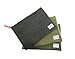 Rough Enough Multifuntion Durable Heavy Canvas Fancy Vintage Small Document Folder with Zipper Pocket Envelope File Tool Pouch Holder Organizer Stationery laptop Accessories School Office Car Teacher
