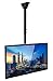 Mount-It! TV Ceiling Mount Bracket, Adjustable Height Full Motion 360 Deg Rotation Tilting Swiveling for Flat Panel LCD LED OLED Plasma TVs, Fits up to 75 Inch TVs, 110 Pound Capacity, Black (MI-509B) primary